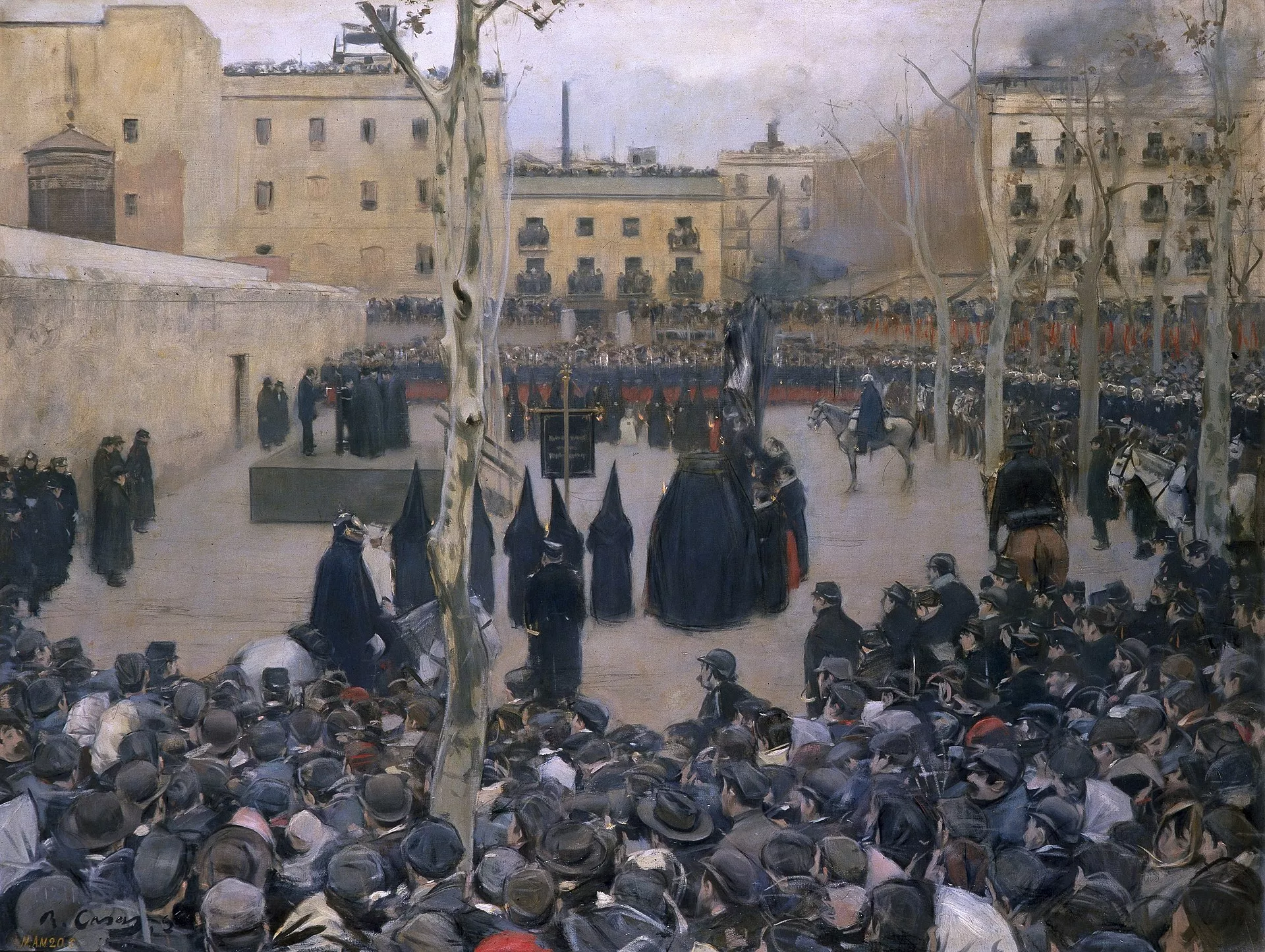 'El garrote vil', obra de Ramon Casas 