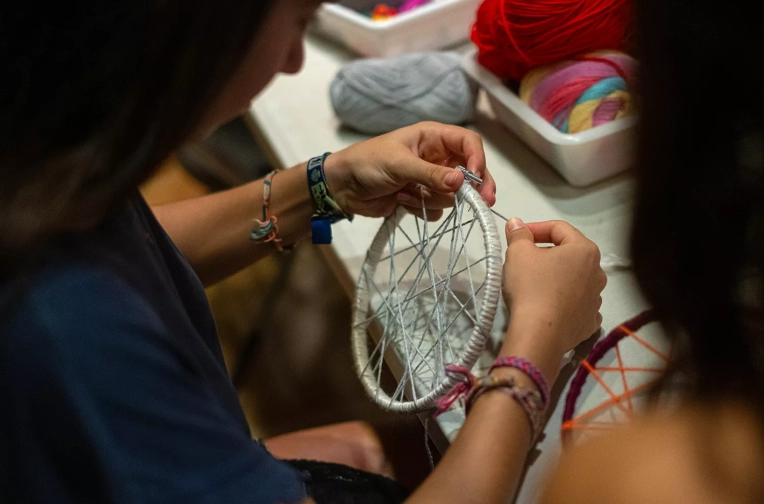 Taller d'atrapasomnis al Museu d'Art de Girona