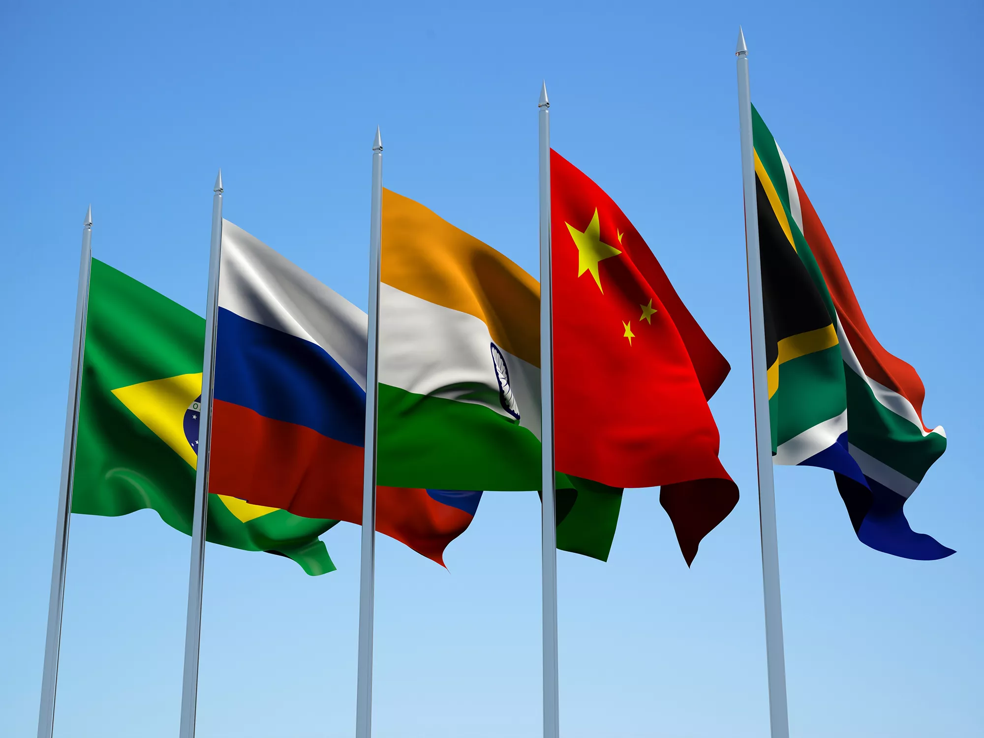 Brasil, Rússia, Índia, Xina i Sud-àfrica són els cinc països que formen l'acrònim dels BRIXS