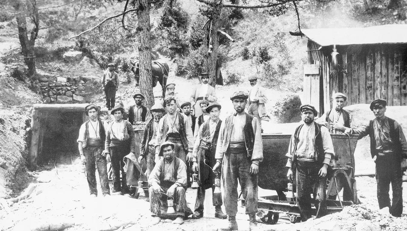 L'única protecció dels miners era una boina que els cobria el cap