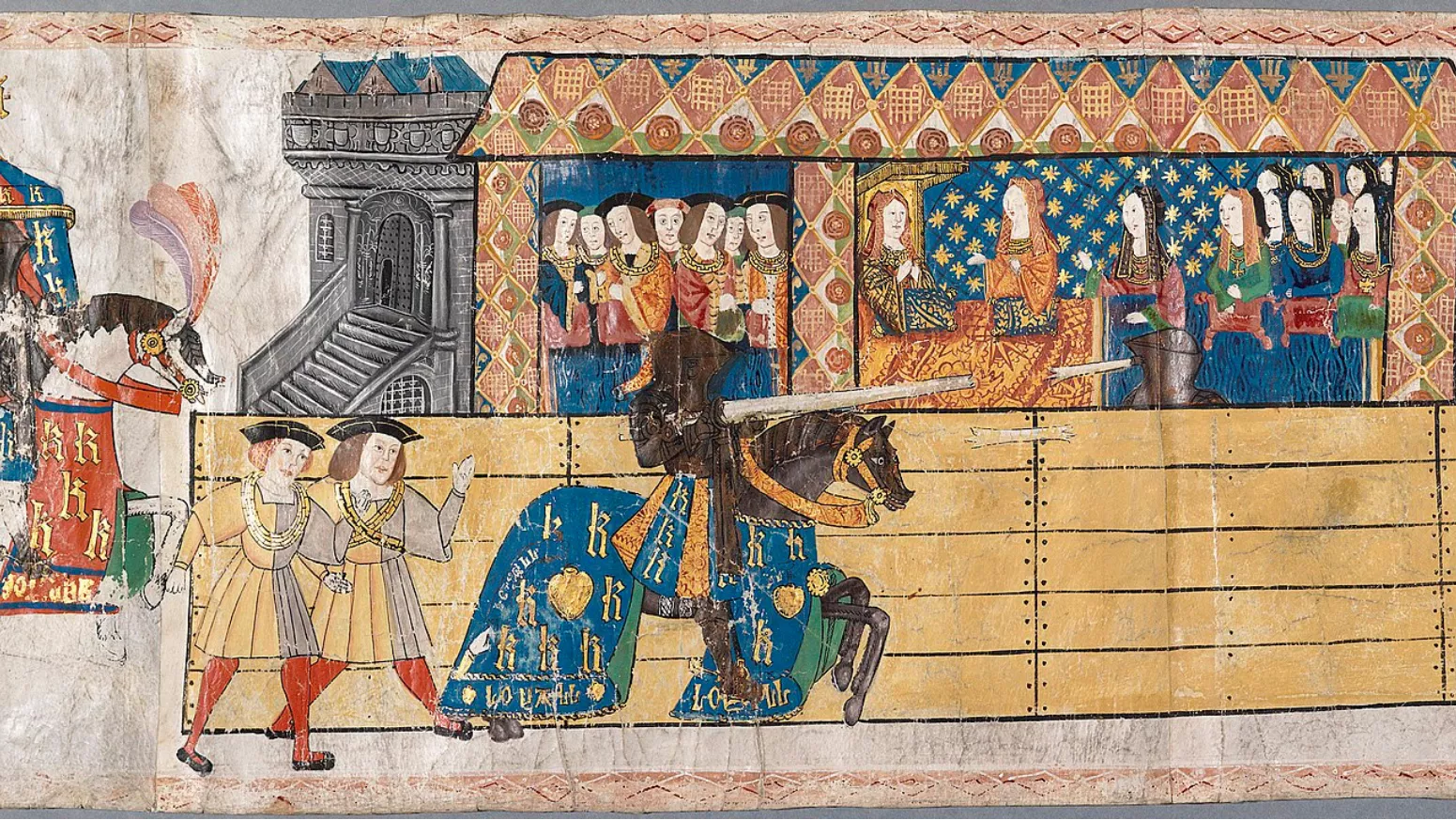 Una justa medieval a la cort d'Enric VIII d'Anglaterra