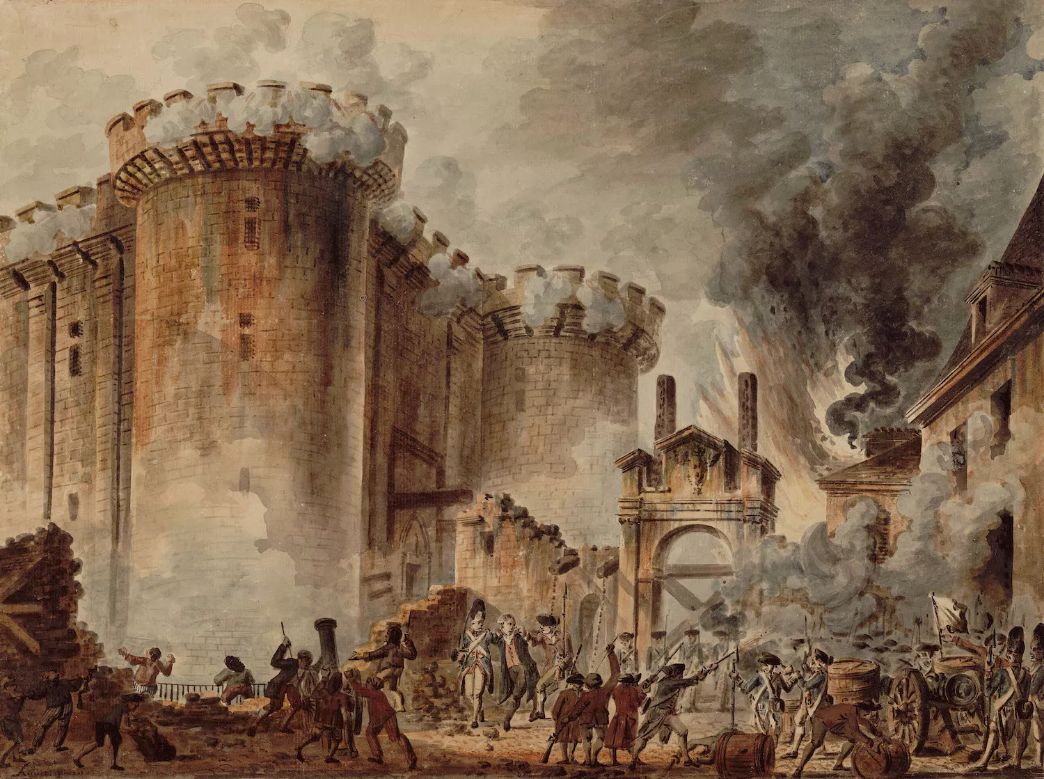 La presa de la fortalesa de la Bastilla de París, el juliol del 1789