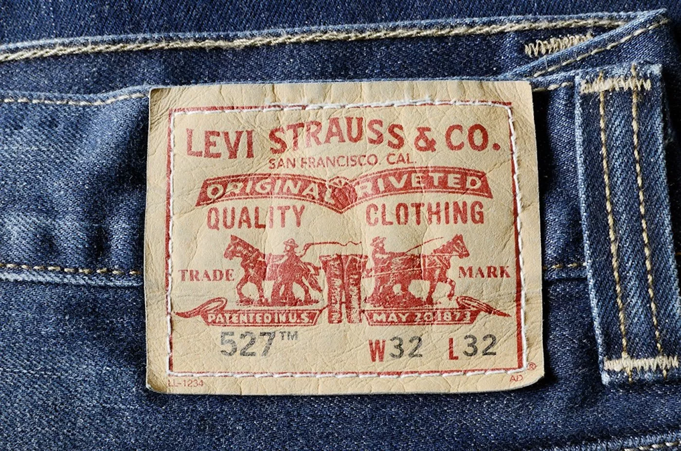 Etiqueta d'uns texans Levi Strauss & Co.