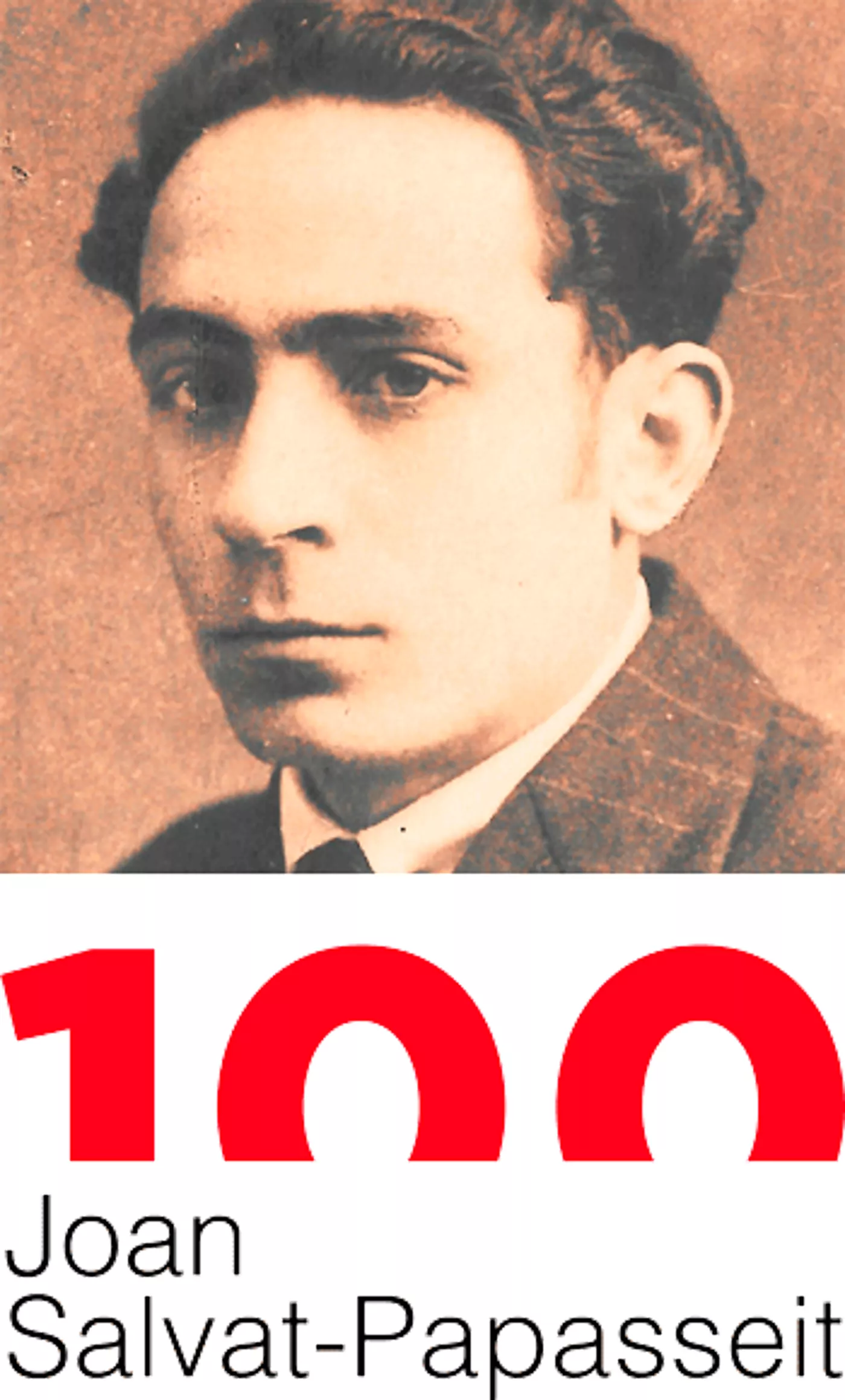 Imatge institucional de la commemoració dels 100 anys de la mort de Joan Salvat-Papasseit