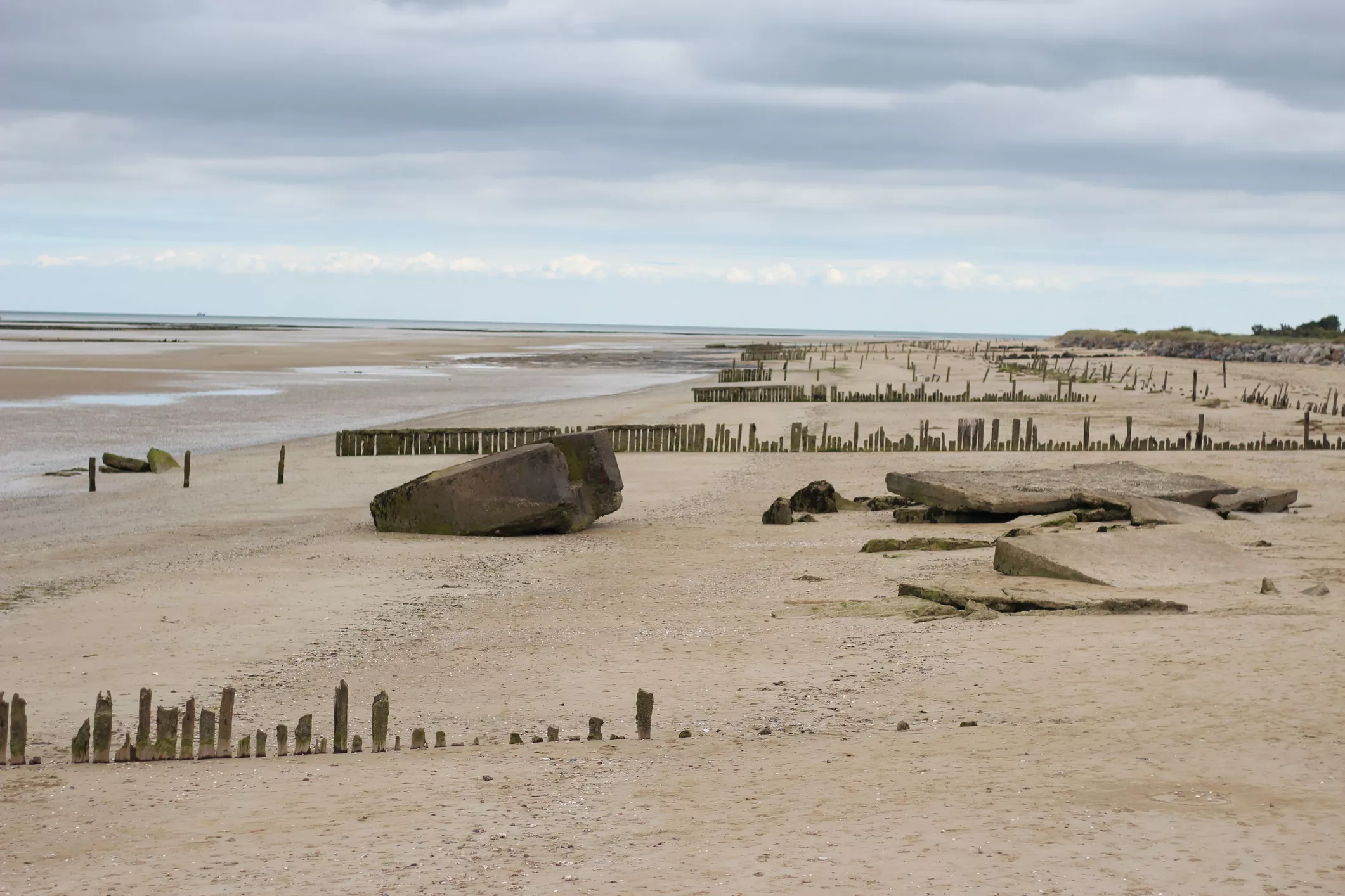 Gold Beach, a Normandia, famosa per ser el lloc del famós desembarcament de forces aliades l'any 1944