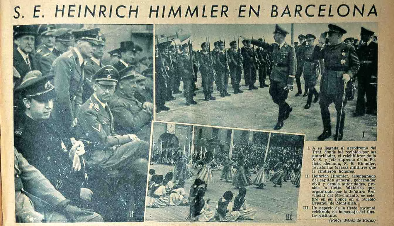 'La Vanguardia' es va fer ressò de la visita de Heinrich Himmler a Montserrat