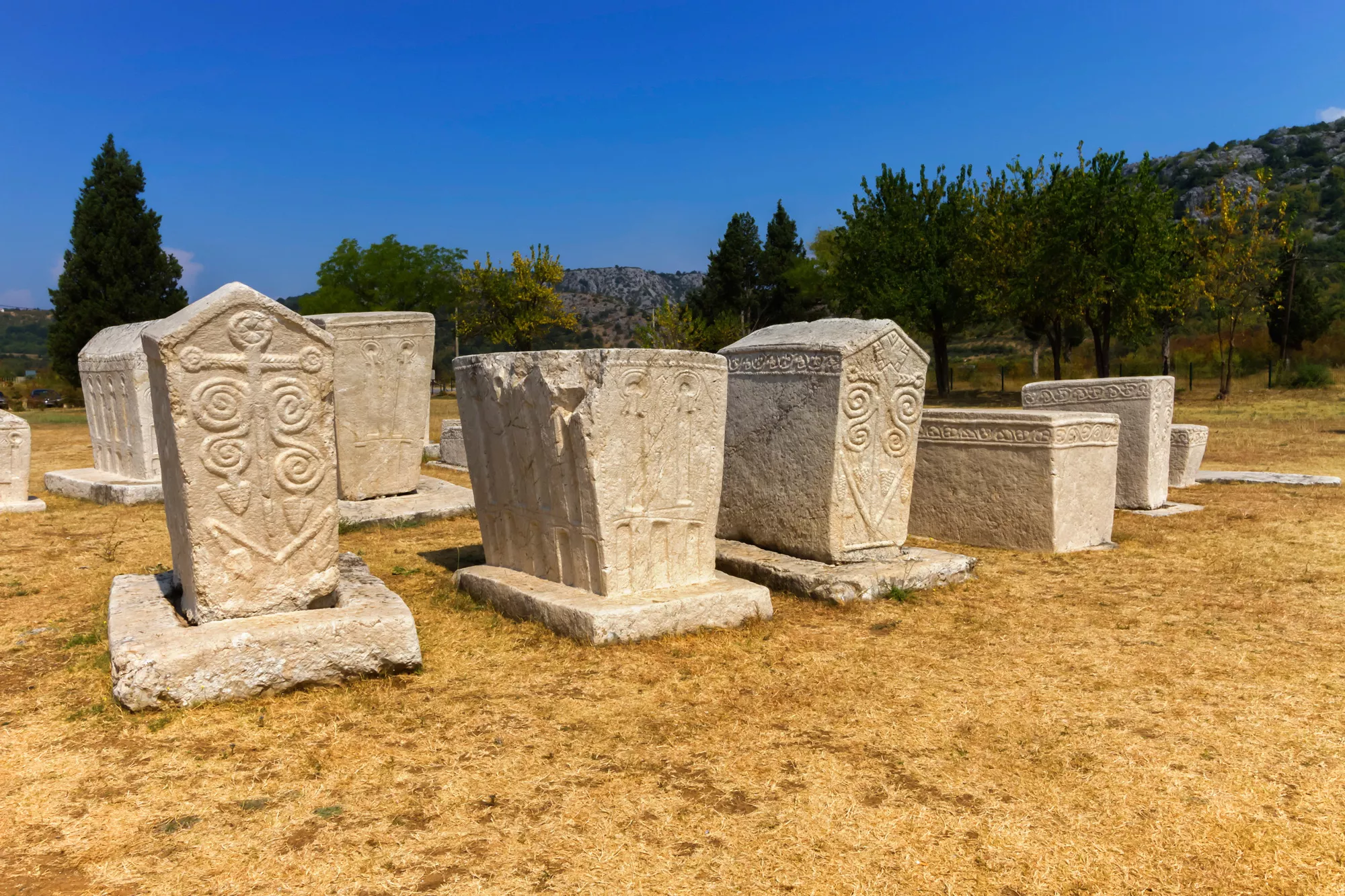 La necròpolis de Radimlja, al sud de Bòsnia i Hercegovina