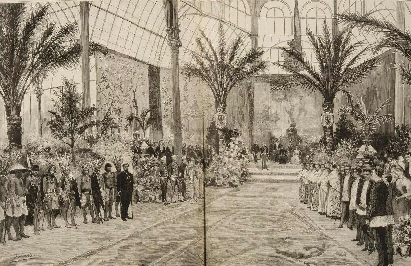 Gravat de l’acte d’inauguració de l’Exposició General de les Illes Filipines