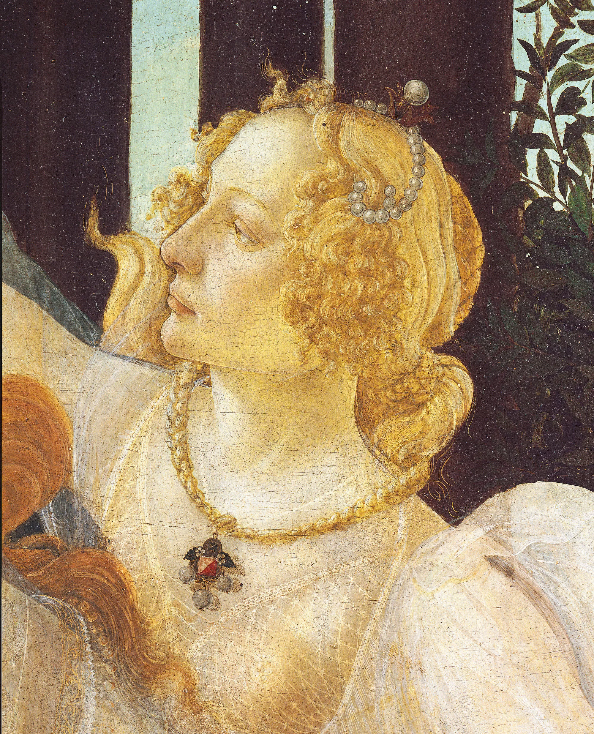 Sandro Botticelli va retratar Sforza a 'La purificació del leprós i la temptació de Crist', i es diu que es va inspirar en ella per pintar la cara d’una de les tres gràcies del quadre 'La primavera'