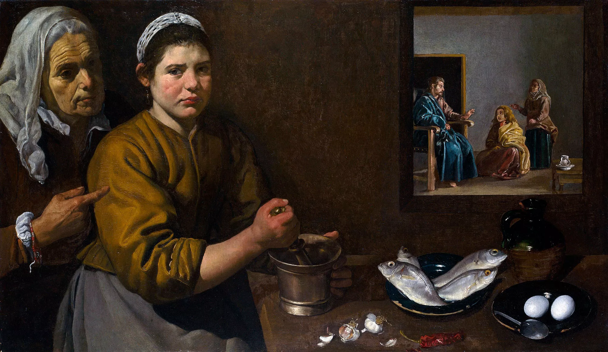 'Jesús a casa de Marta i Maria', de Diego de Velázquez (1618)