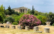 L'altar estava situat al nord de l'àgora d'Atenes, prop del temple d'Ares. -  Shutterstock