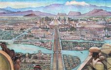 'Ciutat de Tenochtitlan', mural Diego Rivera.