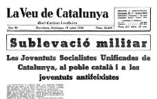 Portada de 'La Veu de Catalunya'