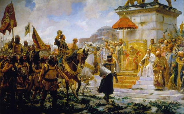 'Entrada de Roger de Flor a Constantinoble', del pintor malagueny José Moreno Carbonero (1888).