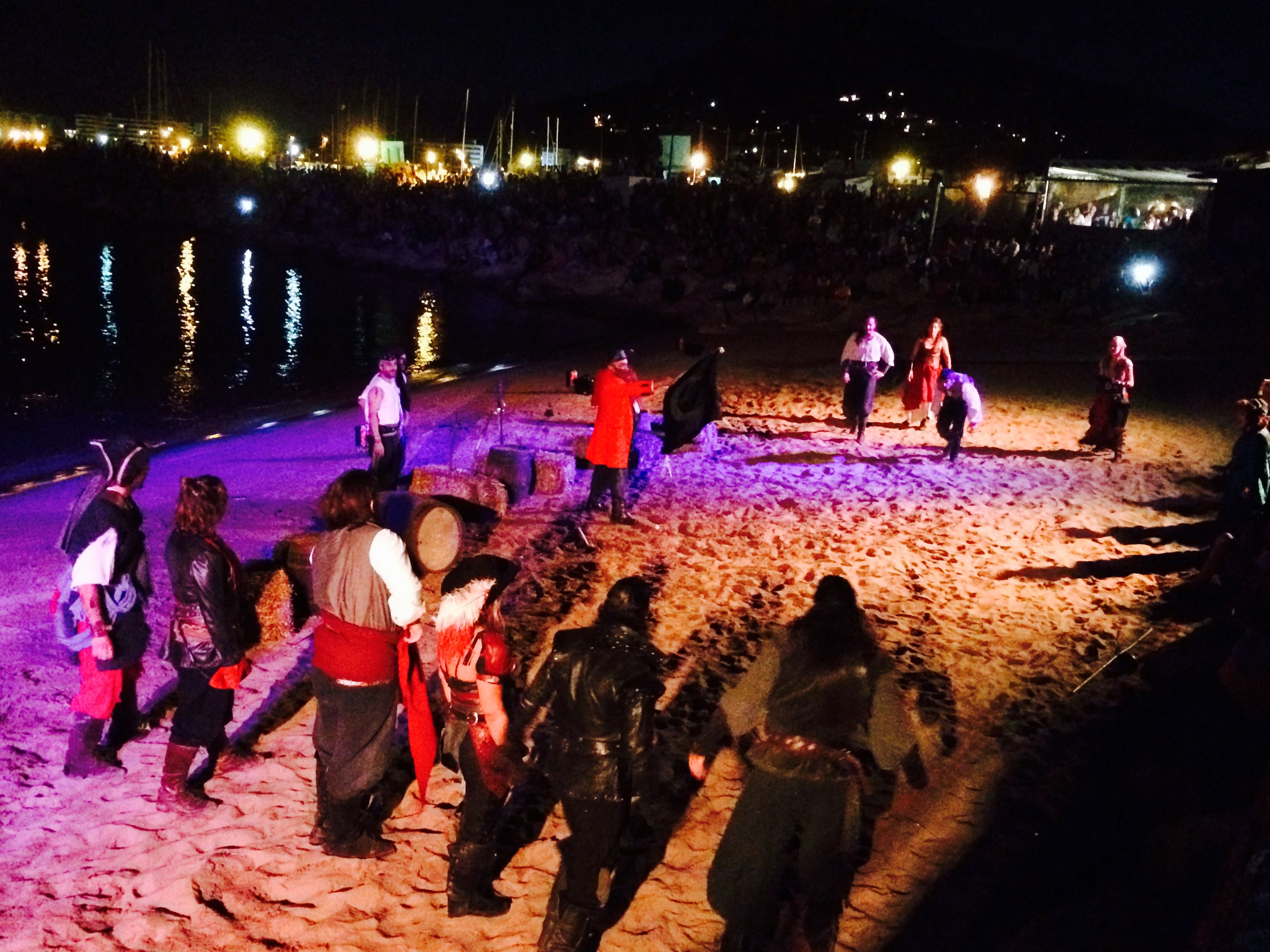 Espectacle de la Fira de Pirates i Corsaris a les illes Medes