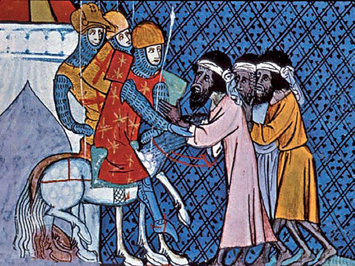 Фрески средневековья о крестовом походе